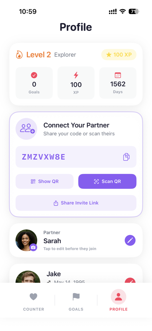Partner Connect Screen